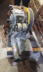 Industrial scrap and machinery ready for clearance in a Bangalore factory