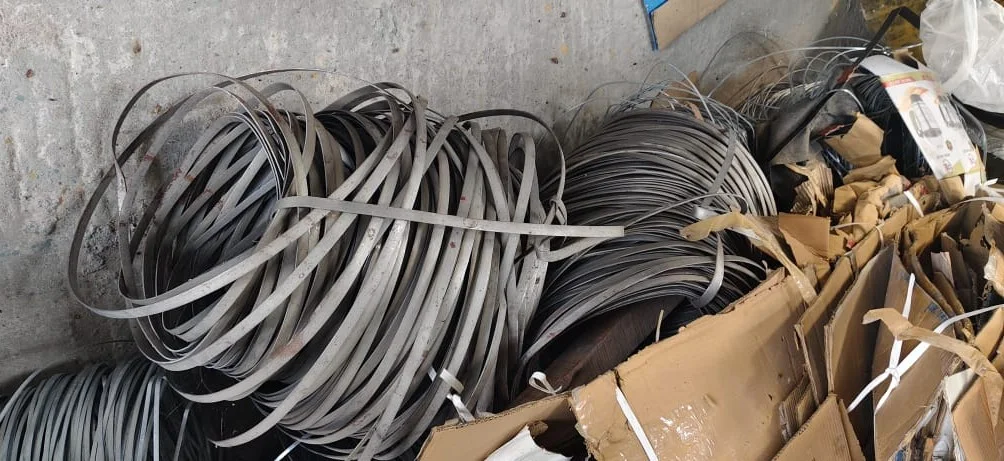 Mixed junk scrap including old appliances and metal ready for pickup in Bangalore